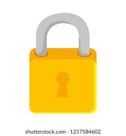 safe secure padlock icon