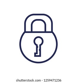safe secure padlock icon