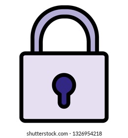 safe secure padlock icon