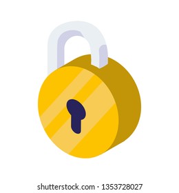 safe secure padlock icon