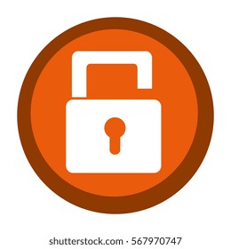 safe secure padlock icon