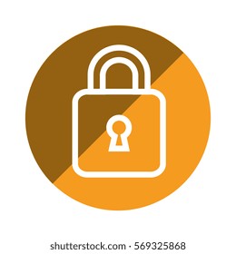 safe secure padlock icon