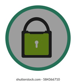 safe secure padlock icon