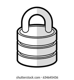 safe secure padlock icon