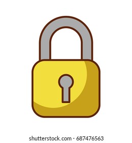 safe secure padlock icon