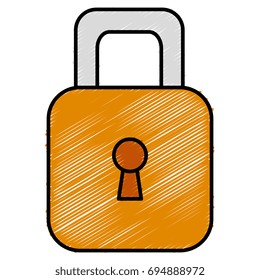 safe secure padlock icon