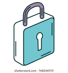safe secure padlock icon
