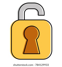 safe secure padlock icon