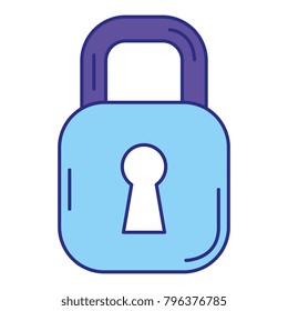 safe secure padlock icon