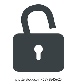 safe secure padlock icon isolated on white background.