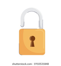 safe secure padlock isolated icon vector illustration design
