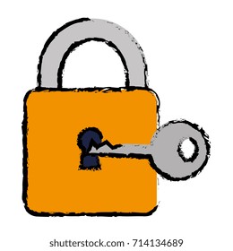 safe secure padlock with key
