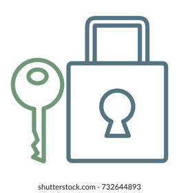 safe secure padlock with key