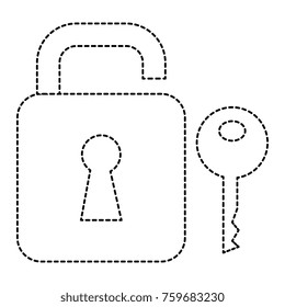 safe secure padlock with key