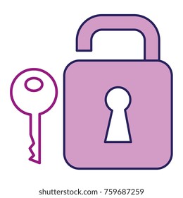 safe secure padlock with key