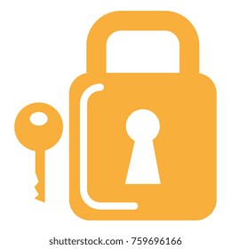 safe secure padlock with key