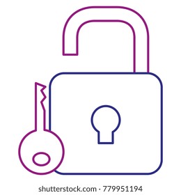 safe secure padlock with key