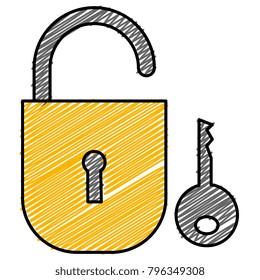 safe secure padlock with key