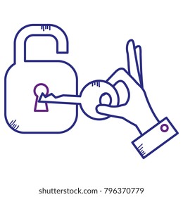 safe secure padlock with key