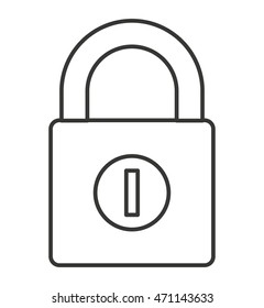 safe secure padlock security isolated icon vector illustration design