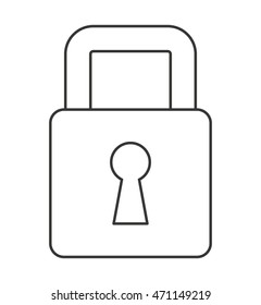 safe secure padlock security isolated icon vector illustration design