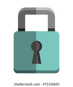 safe secure padlock security isolated icon vector illustration design