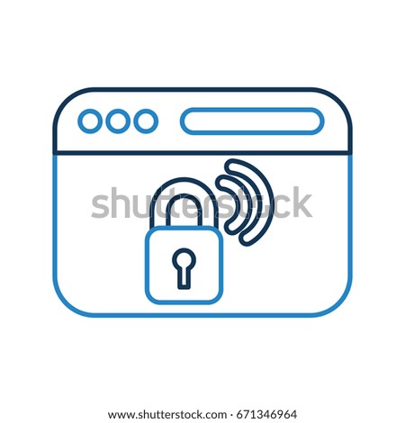 safe secure padlock with wifi signal