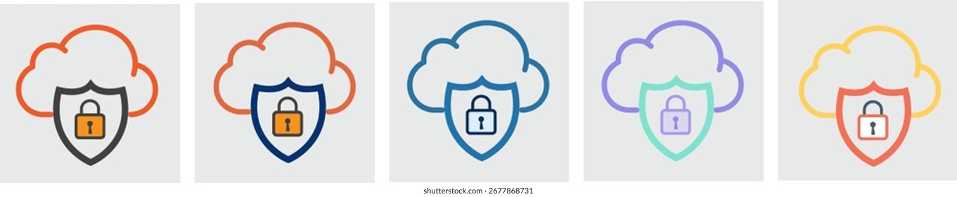 Conceito de proteção segura Segurança digital, Segurança cibernética, Privacidade de dados