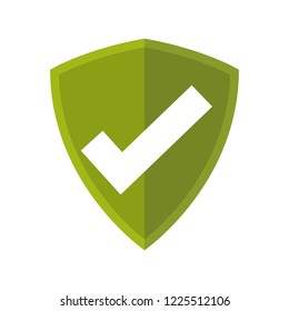 safe secure shield with check symbol