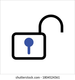 safe secure unlock padlock icon