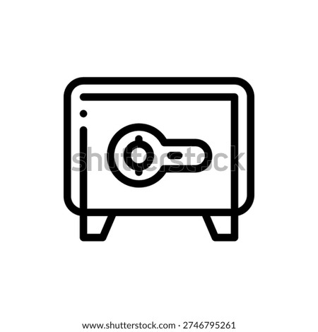 Safe Security Protection Vault Lock Icon Design
