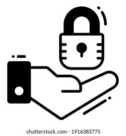 Safe Security, Protection and security vector icons set cyber computer network business data technology