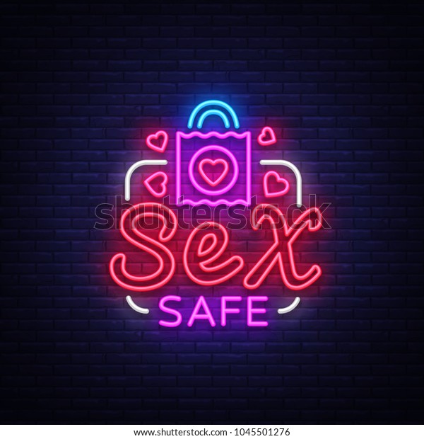 Safe Sex Design Template Safe Sex Stock Vector Royalty Free