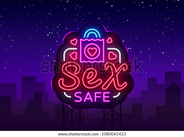 Safe Sex Design Template Safe Sex Stock Vector Royalty Free 1080065423 Shutterstock