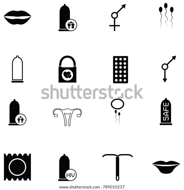 Safe Sex Icon Set Stock Vector Royalty Free 789010237 Shutterstock 8493