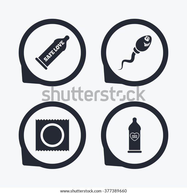 Safe Sex Love Icons Condom Package Stock Vector Royalty Free 377389660 Shutterstock 5146