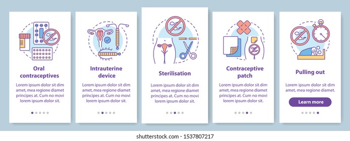 Safe Sex Onboarding Mobile App Page Stock Vector Royalty Free 1537807217 Shutterstock