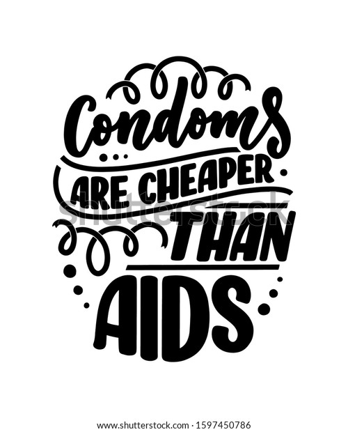 Safe sex slogans great design any stock vector