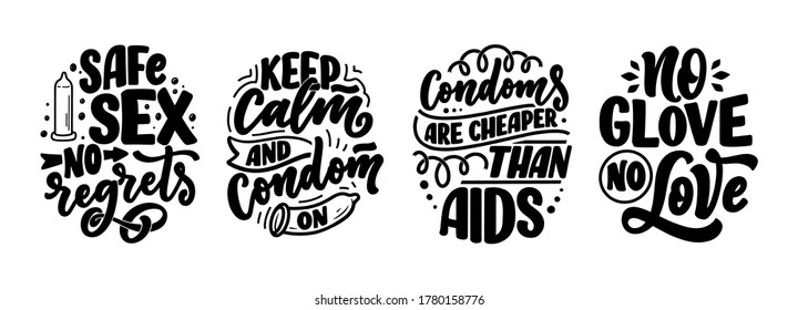 Safe Sex Slogans Great Design Any Stock Vector Royalty Free 1780158776 Shutterstock 8509