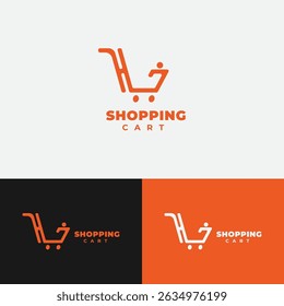 Safe shopping vector logo design template. Trusted choice shopping cart logo icon design Vector