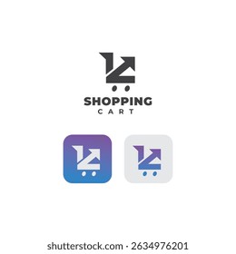 Modelo de design de logotipo vetor de compras seguras. Design de ícone de logotipo de carrinho de compras de escolha confiável Vetor