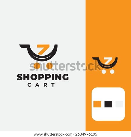 Safe shopping vector logo design template. Trusted choice shopping cart logo icon design Vector