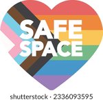Safe space LGBT pride symbol