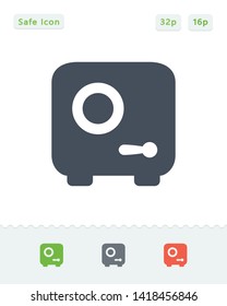 Safe - Sticker Icons. A professional, pixel aligned icon.