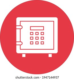 Safe, strongbox, password, bank icon vector image. Can also be used for Finance and Money. Suitable for use on web apps, mobile apps and print media.