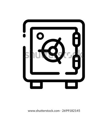 safe, strongbox - vector icon