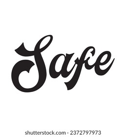 safe text on white background.