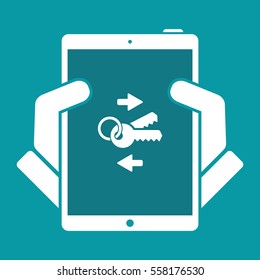Safe transfer - Flat minimal icon