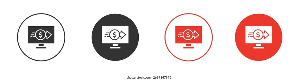 ícone Transferência segura Logotipos. Modelo de design de ícone de vetor plano
