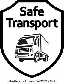 Safe Transport Delivery Cargo Company Logo